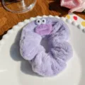 Coletero de peluche morado con ojos grandes de monstruo para mujeres y niñas pequeñas - Estilo Boca de Salchicha / Boca de Salchicha Púrpura