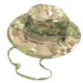 Camouflage tactical boonie hat outdoor sun protection wide brim bucket hat for hiking - CP Camouflage