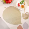 Diakosmitiko soumplat fyllou apo PVC me chryso typoma gia tin kouzina kai trapezaria - Σουπλά Φύλλο Μπόντι / Χρυσό