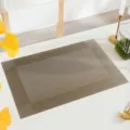 PVC woven placemat, waterproof heat-resistant table mat for dining table decor, light luxury. - Champagne