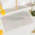 PVC placemat waterproof heat resistant table mat dining room kitchen decor table top protector - 45X30CM / Off White