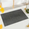 Dark grey PVC woven placemat heat resistant waterproof table mat for dining room kitchen use - 45X30CM / Dark Coffee