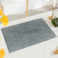 Grey PVC Woven Placemat Heat Resistant Table Mat Modern Dining Room Table Decoration. - 45X30CM / Silver Black