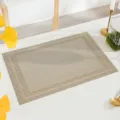 PVC Woven Placemat Heat Resistant Table Mat Kitchen Dining Table Pad Luxury Gold Style - Champagne