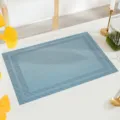 Set de table PVC tissé bleu, tapis de table étanche résistant à la chaleur cuisine 1pc - Bleu lac