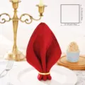Red linen fabric cloth dinner napkin for wedding party hotel table decor size 48x48cm - 48x48cm / Red