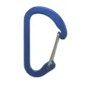 Aluminum D-shaped carabiner snap hook, ideal for outdoor backpacks, camping, and keychains. - No. 4 D-Hook / No. 4 D-Ring Carabiner in Dark Blue