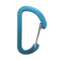 D-vormige carabiner van aluminiumlegering, buitenkamperen sleutelhanger en flesophanghaak. - Nr. 4 D-Haak / Nr. 4 D-ring karabijnhaak hemelblauw
