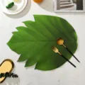Creative EVA leaf placemat non-slip heat insulation dining table mat green monstera leaf decor - 43cm*37cm / Green EVA Pineapple Leaf