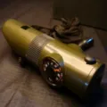 Large camping survival whistle multi-functional 7-in-1 plastic tool for outdoor activities. - Army Green