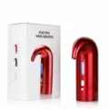 Aérateur de vin électrique rouge, décanteur et verseur automatique pour bar et usage domestique. - F1 ABS Rouge / Magnétique / Aération Enrichie en Oxygène