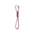 Portachiavi in paracord con moschettone in alluminio rosa mimetico gancio zaino EDC esterno. - Rosa
