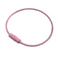 Portachiavi in filo di acciaio rosa con chiusura a vite per accessori fai da te artigianato - Confezione da 5 / Rosa