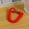 Portachiavi a molla rosso cordino elastico filo di telefono anti-smarrimento per borse. - Nuova corda a molla colorata rossa