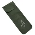 Green tent stake storage bag, durable outdoor camping canvas organizer pouch for ground nails. - Tent Peg Storage Bag M (25-30cm Pegs)