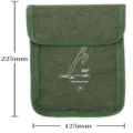 Outdoor camping tent peg storage bag durable green canvas stake organizer pouch size S - Tent Peg Storage Bag S (20cm Pegs)