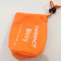 Emergency bivvy storage bag detail view, orange survival sleeping bag pouch for outdoor use. - Oxford Cloth Bag / 100*200cm