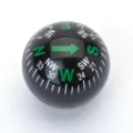Boussole sphérique de voiture 28mm portable mini outil de navigation extérieure - 28mm / Noir