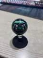 Bussola per auto in plastica portatile da 38 mm con ventosa, strumento di navigazione. - Nero