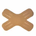 Cotton X-shaped Kinesiology Tape Waterproof Muscle Support Bandage for Thigh and Knee Sport - Nude