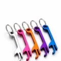 Multifunctional aluminum alloy bottle opener keychain portable metal beer opener keyring - Fish Shape Bottle Opener