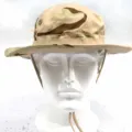 Military Boonie Hat Three-Color Desert Camouflage Outdoor Sunshade Bucket Hat for Men - 3-Color Desert Camouflage