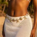 Bohemian gold seashell and starfish waist body chain for summer beach vacations - Gold Starfish Shell Style (BJ26Y0017)