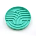 Durable mint green silicone slow feeder lick mat for pets with anti-choke design - Slow Feeder Bowl-Tree Style / Beige