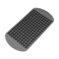 Bandeja de cubitos de hielo de silicona de 160 rejillas molde cuadrado flexible - Negro
