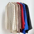 Vrouwen Gebreid Hol Cardigan Zomer Zonbescherming Strand Sjaal Meerdere Kleuren Variant - Broken Wit