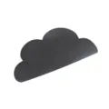 Detalle de estera de nube de silicona gris oscuro, lindo mantel individual o estera térmica. - Negro