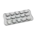 Molde de hielo de silicona gris con lindas formas de animales para comida de bebe y congelar. - Forma de animales de 15 cavidades - Gris claro