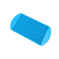 Stampo per ghiaccio in silicone blu 160 griglie piccola forma quadrata flessibile - Blu zaffiro