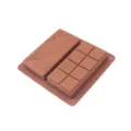 Molde de silicona para chocolate con dos compartimentos prácticos para repostería casera. - Molde combo de 2 cavidades