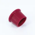 Silicone wine bottle stopper detail, food grade flexible seal cap for fresh preservation. - Burgundy