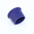 Detalle de tapón de botella de vino de silicona, tapa de sellado flexible para alimentos. - Azul