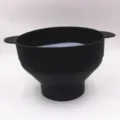Fabricante de palomitas de silicona plegable bol para microondas con asas negro - Con asa / Negro