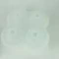 Silicone 4-cavity round ice ball mold, flexible ice cube tray for whiskey and cocktails. - Old Version 4-Cavity Ice Ball Mold / White