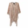 Lightweight and breathable chiffon bikini cover-up featuring a vintage paisley print - 96*150cm / Khaki