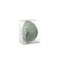 Cepillo de masaje de cuero cabelludo de silicona con forma de hoja para lavar el cabello. - Verde