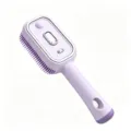 Brosse de massage capillaire à brume électrique en lavande, soin apaisant et coiffage soyeux. - Violet