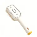 Peigne de massage à brume électrique blanc cassé, soin capillaire quotidien et outil cuir chevelu. - Blanc Cassé