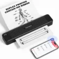 Imprimante thermique Bluetooth noire compacte Phomemo P831 pour bureau mobile et voyage. - Avec Un Ruban / Noir