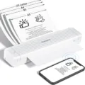 Phomemo P831 Imprimante Thermique Portable A4 Sans Fil Bluetooth Pour Bureau Appareil - Avec Un Ruban / Blanc