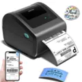 Bluetooth thermal label printer for shipping, wireless barcode printer for small business and home. - Gray