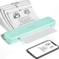 Phomemo P831 Imprimante Thermique Portable Vert Clair Bluetooth A4 Transfert Bureau. - Avec Un Ruban / Vert