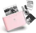 Phomemo M04S portable mini thermal printer for home and study, wireless photo printer. - Pink