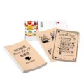 Phomemo 80mm M03 thermal sticker paper card stock refill for portable mini label printer. - Light Orange Black Text Self-Adhesive (77mmx134mm)