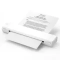 Portable A4 thermal mini printer for office study document printing white wireless mobile device - A4 Version-210mm / White