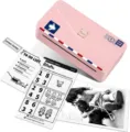 Portable bluetooth thermal pocket printer for home and study, mini wireless photo printer. - Includes One Roll of Thermal Paper / Green